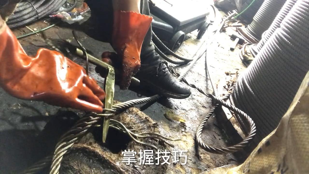插编钢丝绳技巧_江苏升降货梯如何缠绕新绳_擦编钢丝绳方法